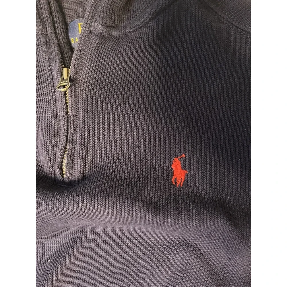 Polo Ralph Lauren 1/4 Pullover Sweater Boy's Size Small 8 Blue Long Sleeve
